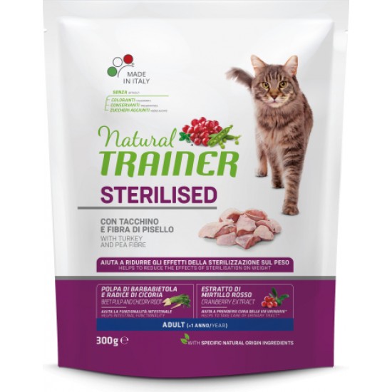 NT CAT STERILISED TURKEY 300 G - Pilnvertīga barība ar tītaru pieaugušiem sterilizētiem kakiem