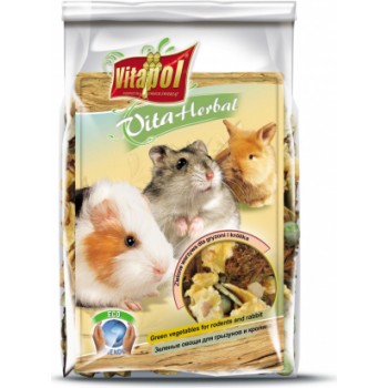Vitapol VITA HERBAL zaļie dārzeņi papildbarība grauzējiem un trušiem 150 g