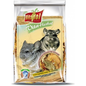 Vitapol VITA HERBAL augļu un darzeņu papildbarība šīnšilām 100 g