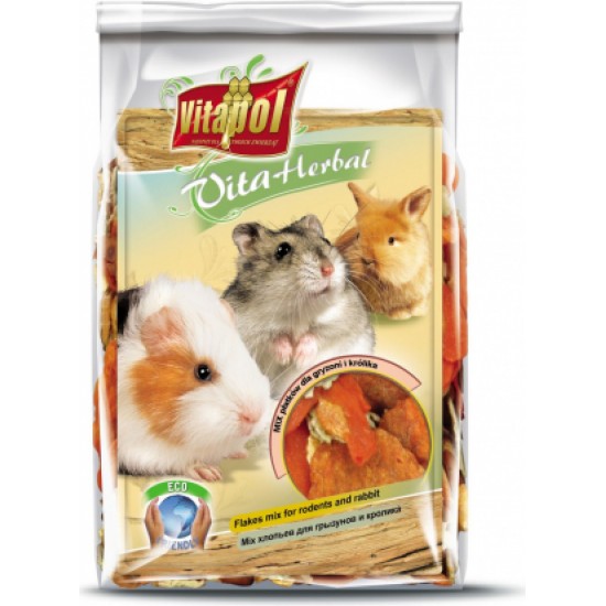 Vitapol VITA HERBAL papildbarība pārslu maisījums grauzējiem un trušiem 150g