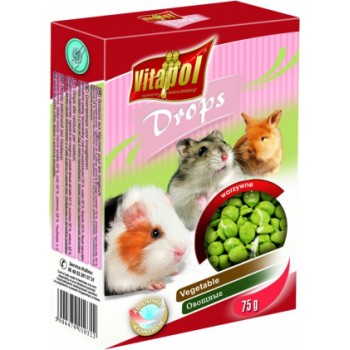 Vitapol COMPLEMENTARY DROPS papildbarība grauzējiem, ar dārzeņeim.