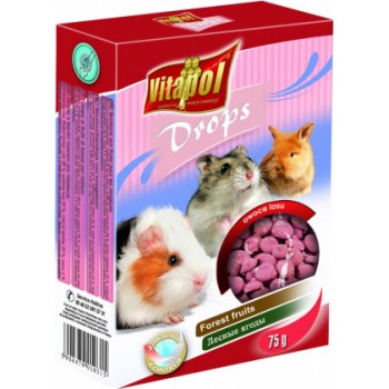 Vitapol COMPLEMENTARY DROPS papildbarība ar meža ogām grauzējiem 75 g
