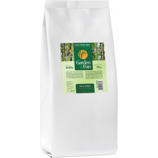 GARDEN FUN melnas saulespuķu sēklas 15 kg