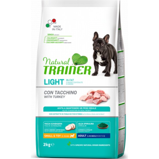 NT DOG ADULT WEIGHT CARE SMALL&TOY TURKEY 2KG - Pilnvertīga barība ar tītaru svara kontrolei pieaugušiem mazo un ļoti mazo šķirņu suņiem