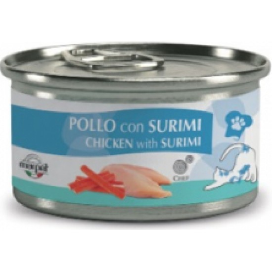 Marpet Chef 80gr Cat Chicken with Surimi - konservi ar vistas gaļu un surimi