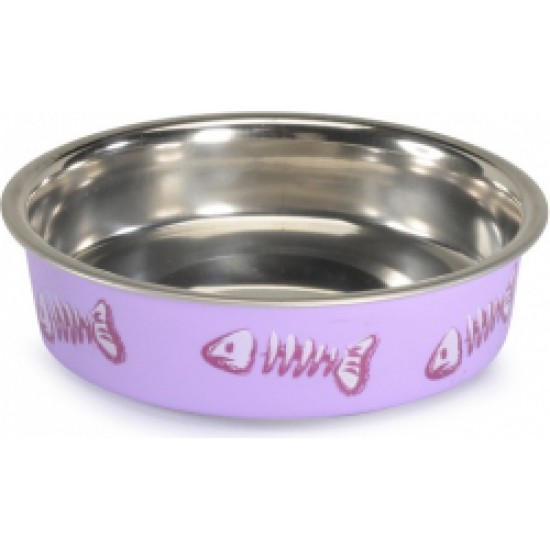 Bļoda BELLA nerūsējošā tērauda ar gumiju 14cm/450ml