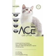 ACE Natural CAT LITTER 5 LT - cementējošās smiltis kaķu tualetei 5 L
