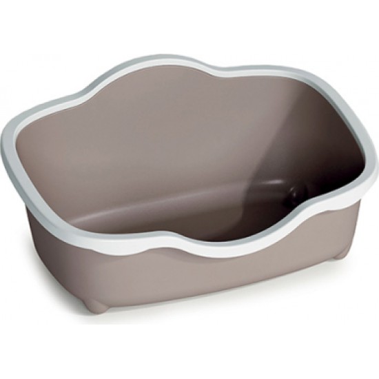 Stefanplast Kaķu tualete TRES CHIC Open (balts/puderbrūns)