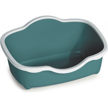 Stefanplast Kaķu tualete TRES CHIC Open (balts/angļu zaļš)