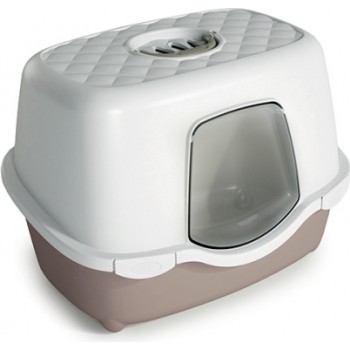 Stefanplast Kaķu tualete TRES CHIC Indoor (balts/pūderbēša)