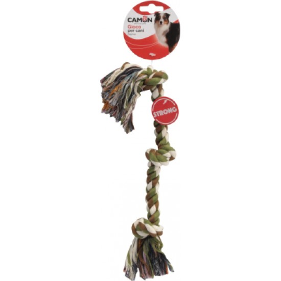 Camon Rotaļlieta suņiem - Kokvilna virve 3 mezgli 32cm/ 200gr