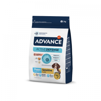 ADVANCE DOG PUPPY SENSITIVE 3,0KG - JUTĪGIEM KUCĒNIEM (LASIS UN RĪSI)