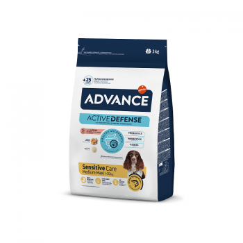 ADVANCE DOG SENSITIVE SALMON & RICE 3KG - JUTĪGIEM SUŅIEM (LASIS UN RĪSI)