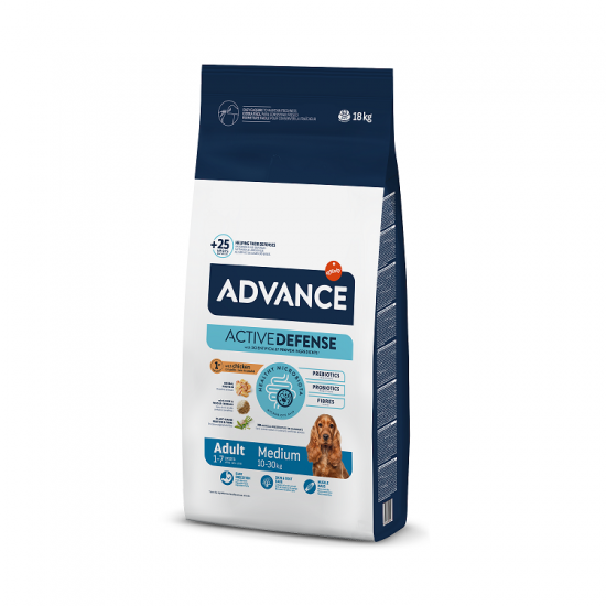 ADVANCE DOG MEDIUM ADULT 18,0KG - VIDĒJO ŠĶIRŅU SUŅIEM (VISTA UN RĪSI)
