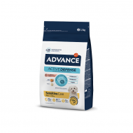 ADVANCE DOG MINI ADULT SENSITIVE 1.5KG - pilnvērtīga barība mazo šķirņu pieaugušiem suņiem ar jutīgu gremošanas sistēmu