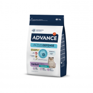 ADVANCE CAT STERILIZED HAIRBALL 3.0KG - PIEAUGUŠIEM KAĶIEM (TĪTARS UN RĪSI)