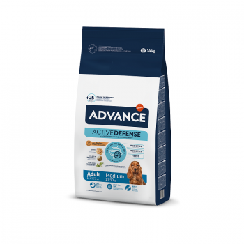 ADVANCE DOG MEDIUM ADULT 14,0KG - VIDĒJO ŠĶIRŅU SUŅIEM (VISTA UN RĪSI)