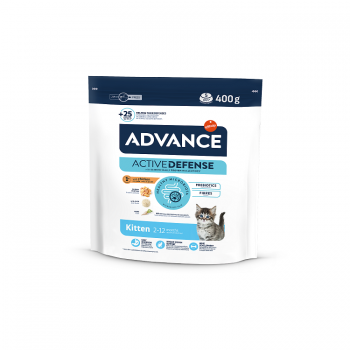 ADVANCE CAT KITTEN 400G - КAĶĒNIEM NO 2 LĪDZ 12 MENEŠIEM (VISTA UN RĪSI)