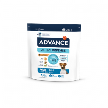 Advance Dog Mini Adult 700g - pilnvērtīga augstās kvalitātes sausā barība mazo šķirņu pieaugušiem suņiem