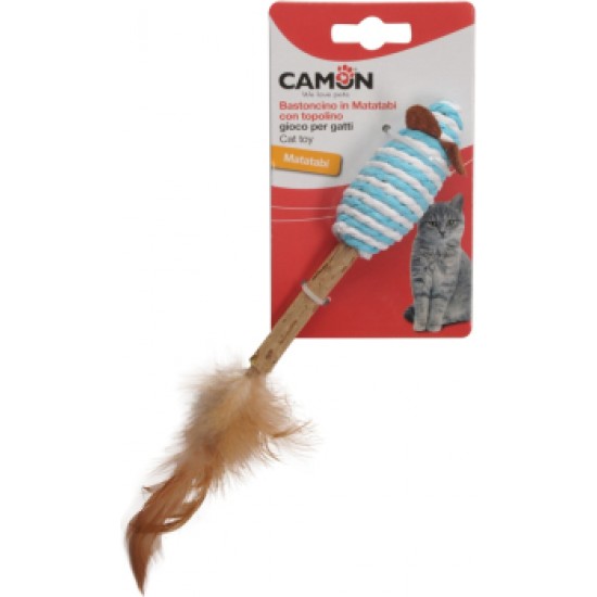 Camon Rotaļlieta kaķiem - Matatabi pele ar spalvām 14cm