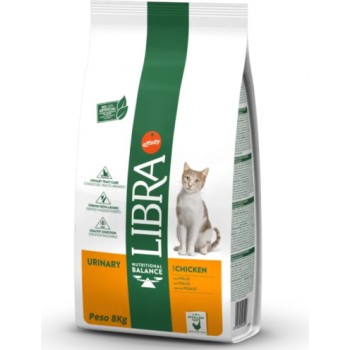LIBRA CAT ADULT URINARY WITH CHICKEN 8kg - pilnvērtīga sausa barība urīnceļu veselībai pieaugušiem kaķiem, ar vistu