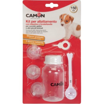 Camon Komplekts kucēnu /kaķenu maksl.baroš., 3 izmēru knupīši, pudele 150ml
