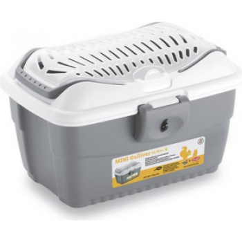 Stefanplast Transp.bokss MINI GULLIVER (pelēks/balts)