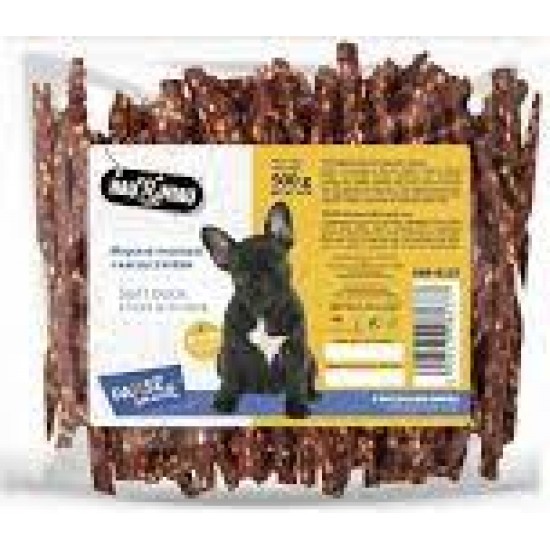 HAU & MIAU soft duck sticks with rice 500g - papildbarība pieaugušiem suņiem, mīkstie kociņi ar pīles gaļu un rīsiem