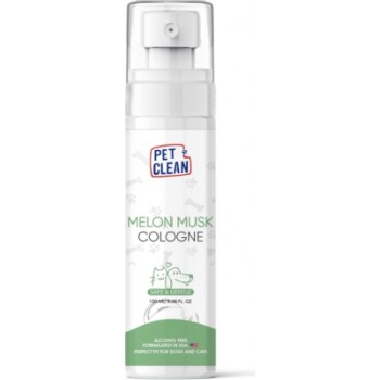Pet Clean Pet Cologne Melon Musk smaržūdens 100ml - smaržūdens mājdzīvniekiem, īpaši izstrādāts ar vilinošo muskusa melones aromātu.