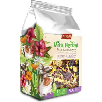 VITA HERBAL grauzējiem un trušiem, ziedu maisījums 50g