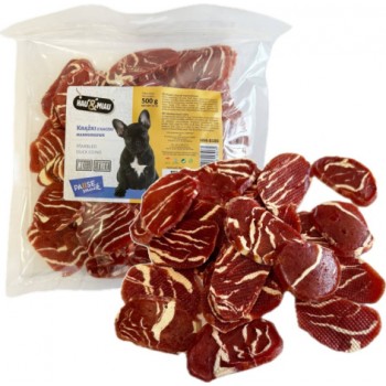 HAU & MIAU marbled duck coins 500g - Papildbarība pieaugušiem suņiem - marmora pīļu diski