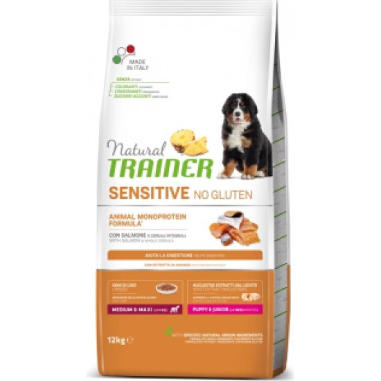 NT DOG SENSITIVE NO GLUTEN PUPPY & JUNIOR SALMON 12KG