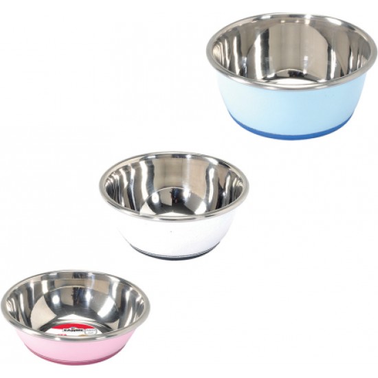 Bļoda SELECTA nerūsējošā tērauda ar gumiju 13.5cm/350ml