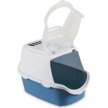Stefanplast Kaķu tualete CATHY Easy Clean (balts/nord.zils)