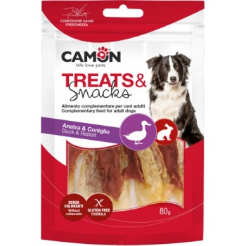 Camon Gardums suņiem - trušu ausis ar pīli 80g