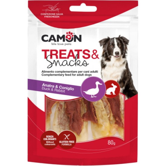Camon Gardums suņiem - trušu ausis ar pīli 80g