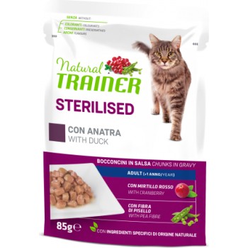 NT KONS. CAT SP. STER. ADULT DUCK 85G - pilnvērtīga barība, konservi ar pīles gaļu sterilizētiem pieaugušiem kaķiem (12gb)