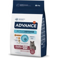 ADVANCE CAT STERILIZED SENIOR 10+ - pilnvērtīga un sabalansēta sausa barība sterilizētiem kaķiem no 10 gadu vecuma. Ar vistas gaļu un miežiem.