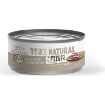 Prefera PF Fresh Farm CAT Shredded fillets in sauce with duck and chicken 70 gr