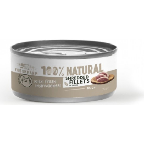 Prefera PF Fresh Farm CAT Shredded fillets in sauce with duck and chicken 70 gr