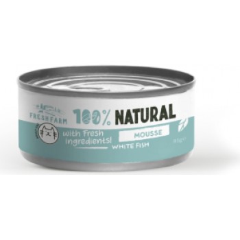 Prefera PF Fresh Farm CAT Mousse with white fish and chicken 85 gr