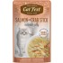 CatFest Salmon With Crab Stick in Jelly 70g - Pilnvērtīga barība pieaugušiem kaķiem, savvaļas lasis ar ar krabju nūjiņām želejā