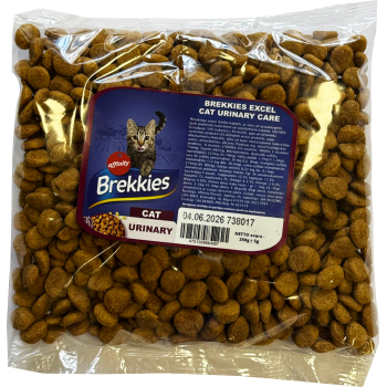 Fasētā barība Brekkies Cat Urinary care 0,25kg - pilnvērtīga barība pieaugušiem kaķiem, kas veicina urīnceļu veselību.