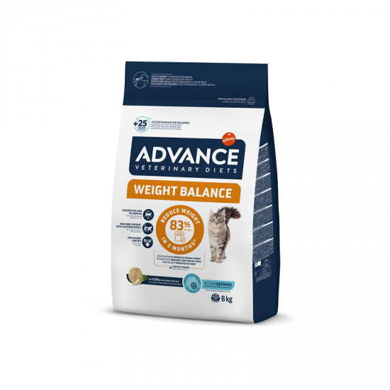 ADVANCE VETERINARY DIETS CAT WEIGHT BALANCE 8KG - KAĶIEM SVARA KONTROLEI