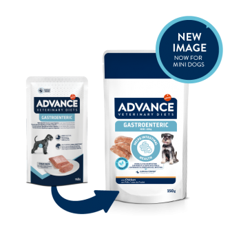 ADVANCE VETERINARY DIETS DOG GASTROENTERIC 150G - KONSERVI SUŅIEM AR GREMOSANAS TRAUCĒJUMIEM (8GB)