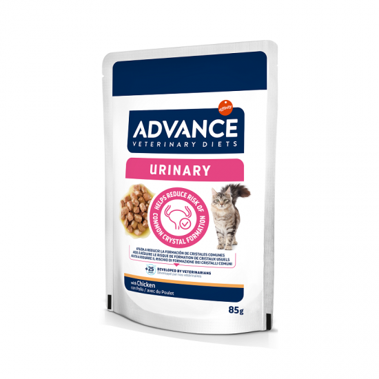 ADVANCE VETERINARY DIETS CAT URINARY 85G - KONSERVI KAĶIEM URĪNCEĻU VESELĪBAI (12GB)