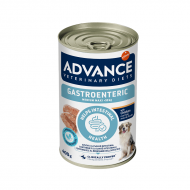 ADVANCE VETERINARY DIET DOG GASTROENTERIC MED/MAXI 400G - KONSERVI VIDĒJO UN LIELU ŠĶIRŅU SUŅIEM AR GREMOSANAS TRAUCĒJUMIEM