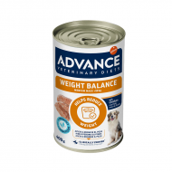 ADVANCE VETERINARY DIET DOG WEIGHT BALANCE MEDIUM/MAXI 400G - KONSERVI VIDĒJO UN LIELU ŠĶIRŅU SUŅIEM SVARA KONTROLEI