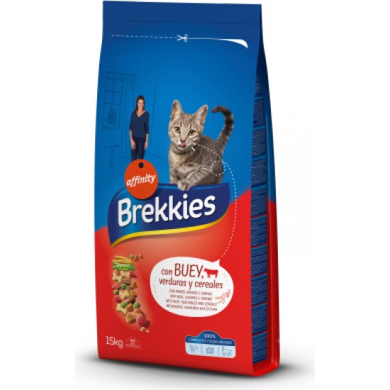 AF BREKKIES cat Beef 15,0kg NEW
