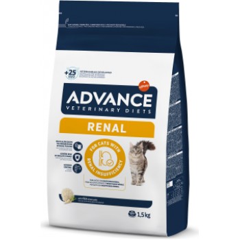 ADVANCE VETERINARY DIETS CAT RENAL FAILURE 1.5KG - KAĶIEM AR NIERU MAZSPĒJU
